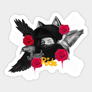 Just ride Sticker